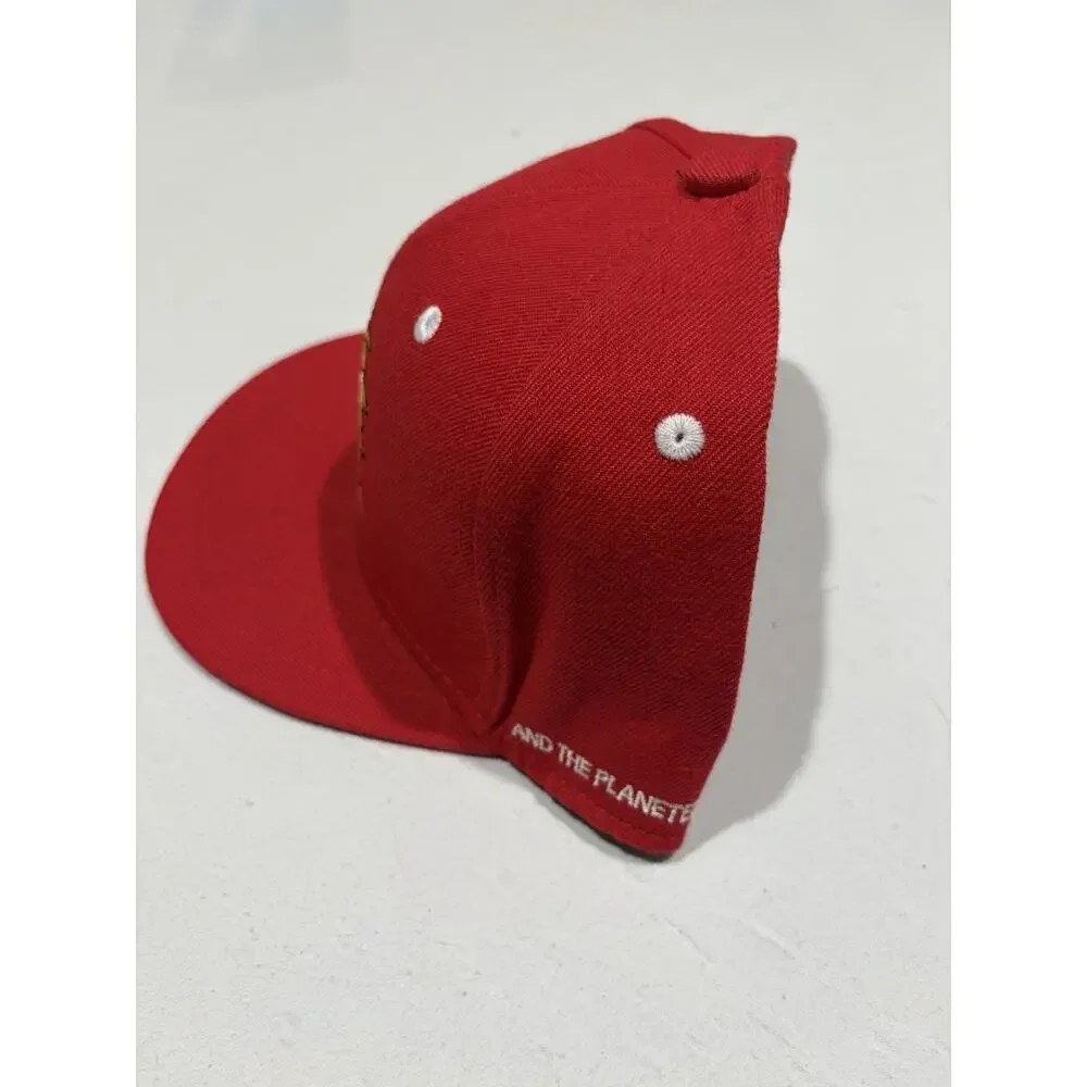 Headgear Classics Captain Planet Hat Fitted Flat Brim Men's Size 8 Red New